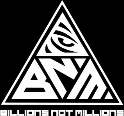 BNM — Billions Not Millions triangle eye logo